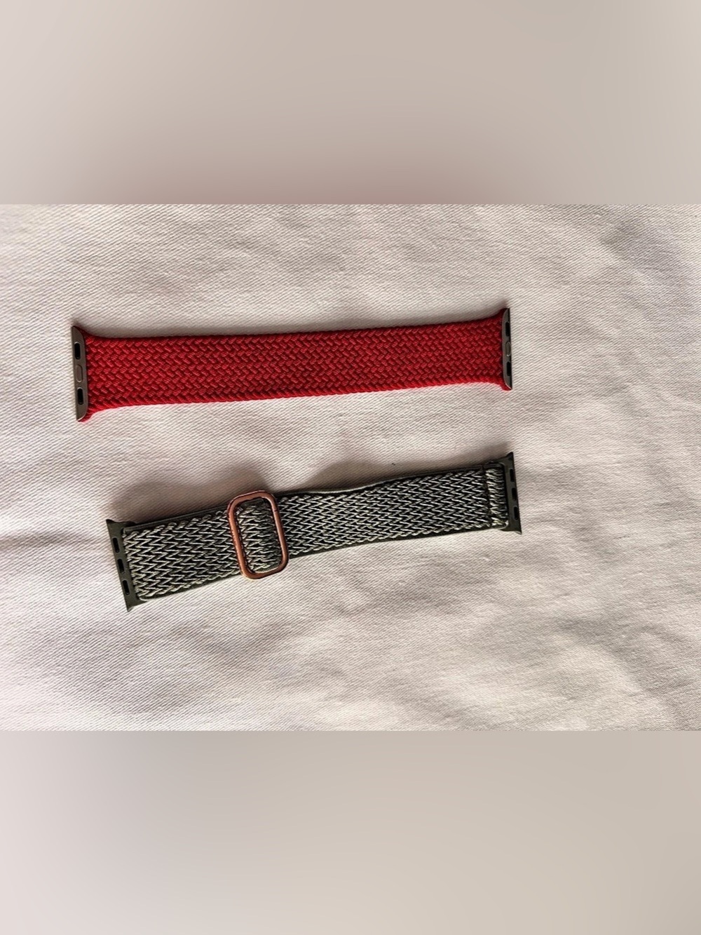 Woven Watch Bands Red & Green Like New